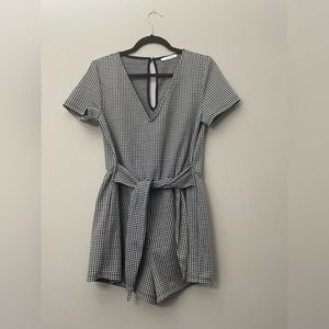 Houndstooth Romper
